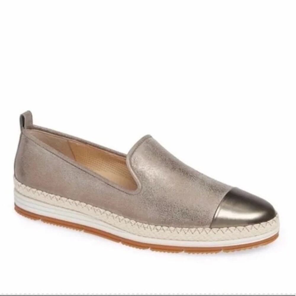 Paul Green Posh espadrille slip on size 8.5 metallic comfort designer